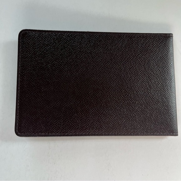 Louis Vuitton Brown ID / Card Holder Cross Grain Leather EUC - Picture 7 of 12